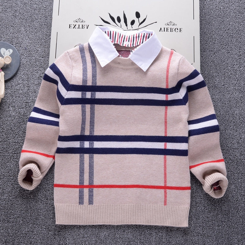 Suéter Burberry -  Uma releitura do suéter famoso para os pequenos fashionistas.